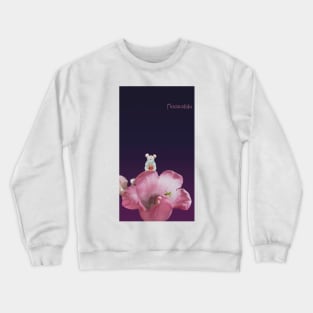 Mouse on a flower Crewneck Sweatshirt